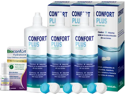 Líquido para Lentillas Confort Plus + Bioconfort Hydration